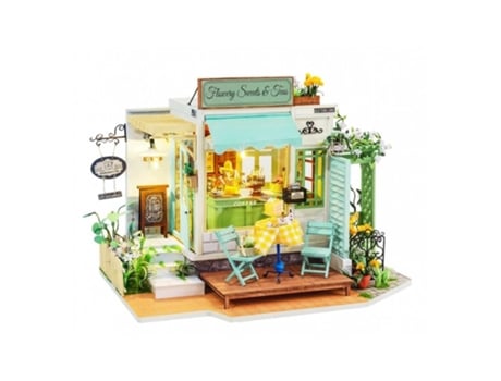 Robotime Maqueta De Madera Flowey Sweets Y Teas En 3d Con Luces Led Madnesstoysvolumen