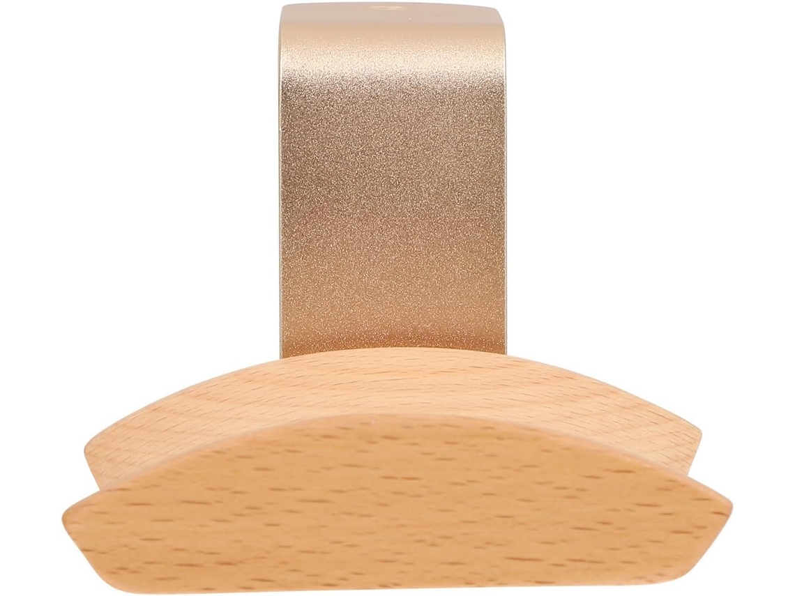 Suporte Para Fones De Ouvido Lifkome Em Madeira Nogueira Com Clipe Prático, Gancho Para Usar Embaixo Da Mesa, Ideal Para