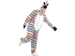 Fato de Homem EUROCARNAVALES Zebra Multicolorido  (M/L )