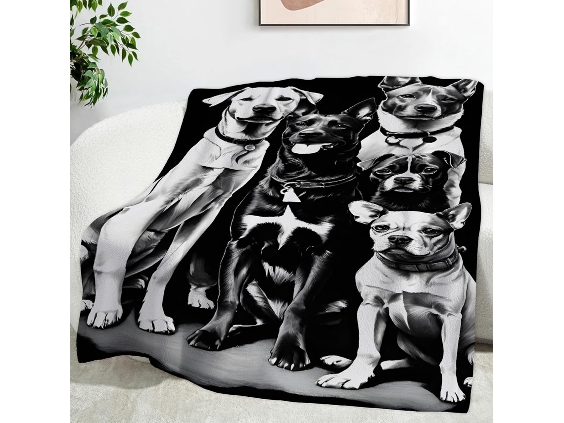 Manta para Animais de Estimação Cães 180x200 Cm Multifuncional Macia e Aconchegante em Flanela Ideal Cama Escr
