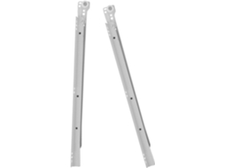 Conjunto De 2 Corrediças Para Gavetas Armário, 40, 6cm 16 Polegadas, Em Aço Laminado A Frio, Com Rolamentos De Esferas