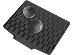 Tapete de silicone resistente ao calor, rodo fácil de limpar, tapete de silicone grande e inclinado para