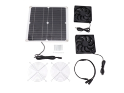 Ventilador Solar 12w 12v Painel Solar Conversão Energética Eficiente