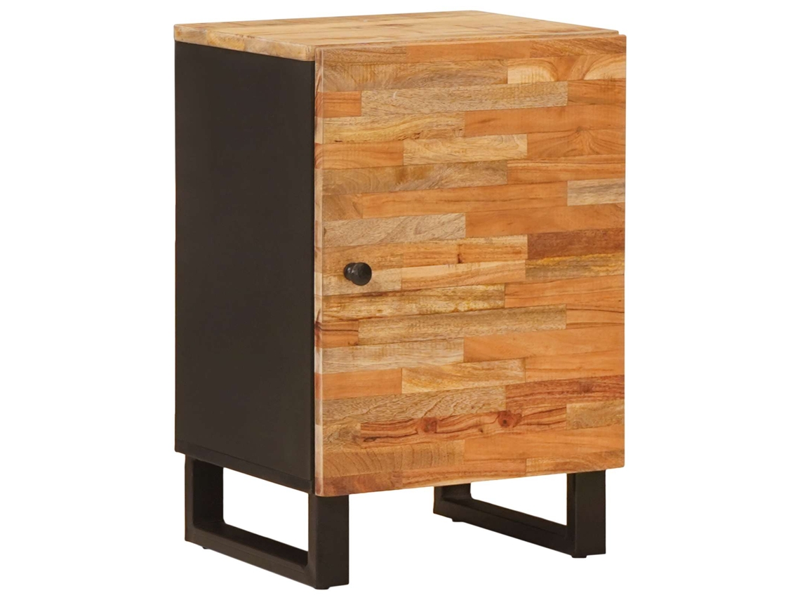 Vidaxl Armário De Banheiro Com Armazenamento Natural 38 X 33 X 58 Cm