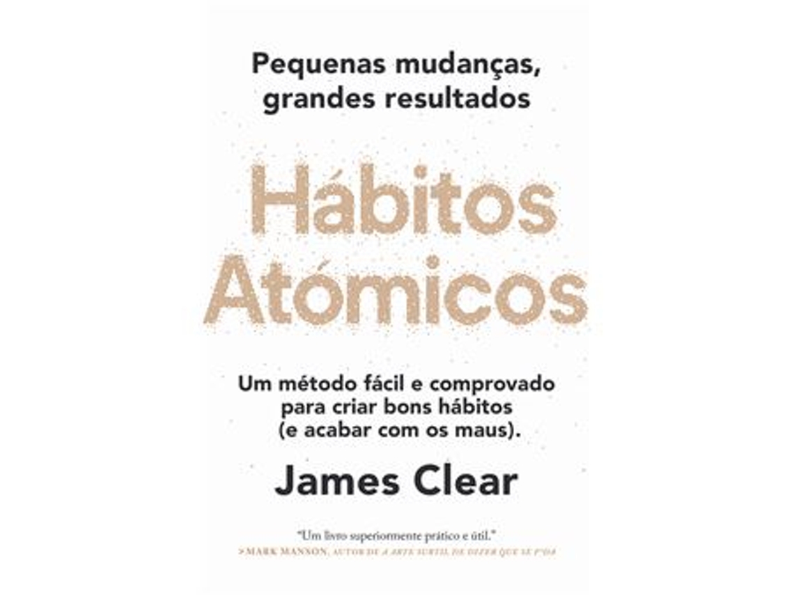 Livro Hábitos Atómicos de James Clear (Português)