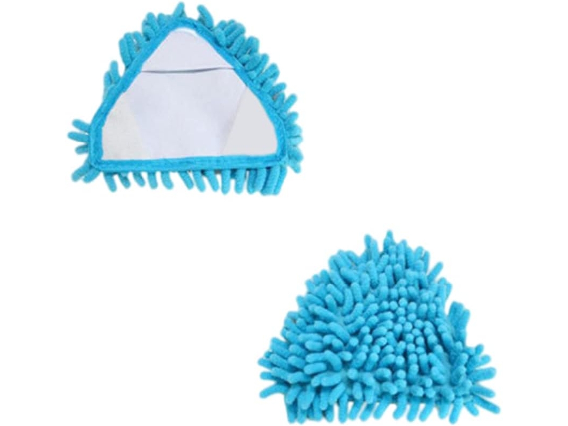 Cabeça De Esfregão Triangular Absorvente Em Microfibra Chenille, Escova De Esfregão, Cabeça De Substituição, 2 Unidades