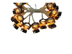 Laxiscreed Tiras De Luz Led Decorativas De Halloween Com Formas De Abóbora, Aranhas E Caveiras, 3m Com Flash