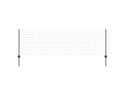 Conjunto 1 Barreira Externa Vidaxl Cinzento Aço (25 X 0,8 M)