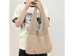 Bolsa AQUAFORGE de Mão, Praia, Tela, Ombro Tricotada, Casual, para Compras, Viagens, Escola