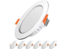 Nova Line spotlight Led Embutido Extra Flat 5w 500lm 6000k Branco Frio 230v Conjunto de 6 Classe F