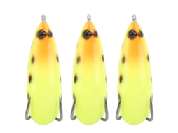 3 Peças Isca de Silicone para Pesca Amarela