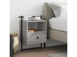 Vidaxl Mesa Cabeceira Parede 40x30x61cm Deriv. Madeira Cinzento Sonoma