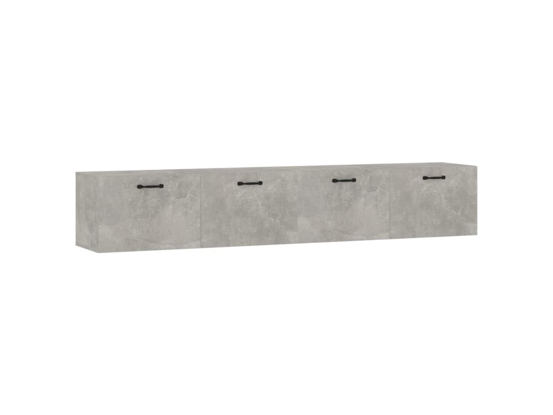 Wall Cabinet, Wall Cabinets Vidaxl Cinzeto Madeira Processada (100 X 36.5 X 35 Cm)