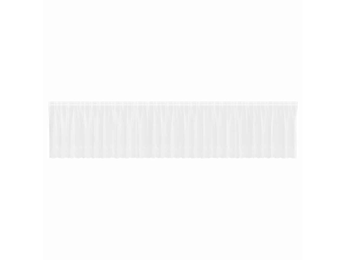 Conjunto 1 Cortina De Renda Vidaxl Branco Poliéster (180 X 750 Cm)