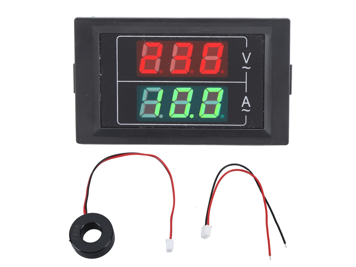 Yuru medidor de Energia Monofásico 2 Fios Led Digital Voltmeter Amperímetro Ca60 500v 0 100a