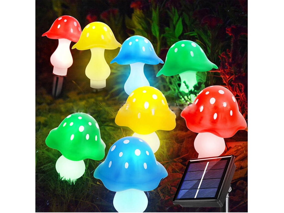 Kit com 8 Luminárias de Solo Cogumelo IP65 AQUAFORGE