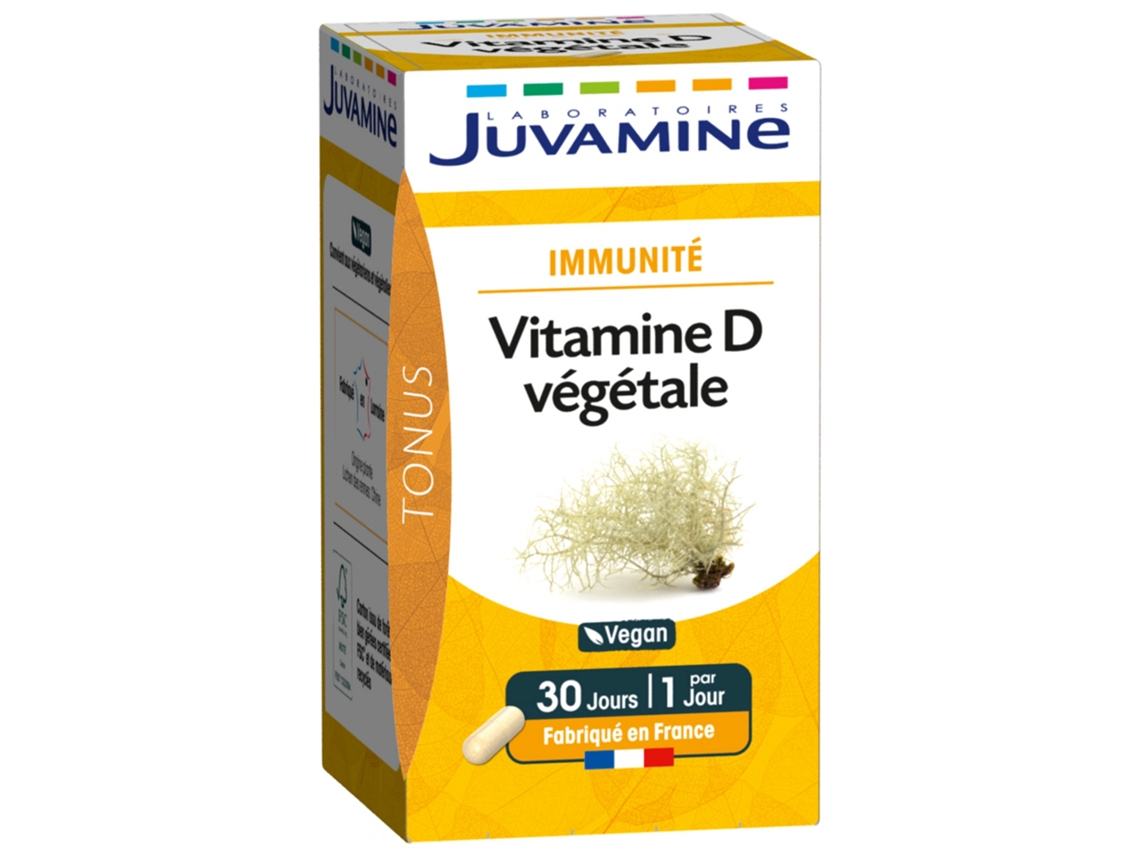 Imunidade Vitamina D Vegetais 30 Cápsulas JUVAMINE