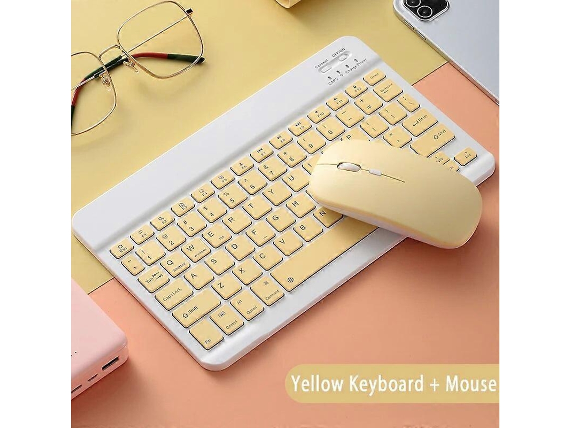 Teclado Bluetooth Compatível Com Russo, Árabe, Coreano, Espanhol, Para Android, Samsung, Windows, Apple, Mac, Ipad. Everley891