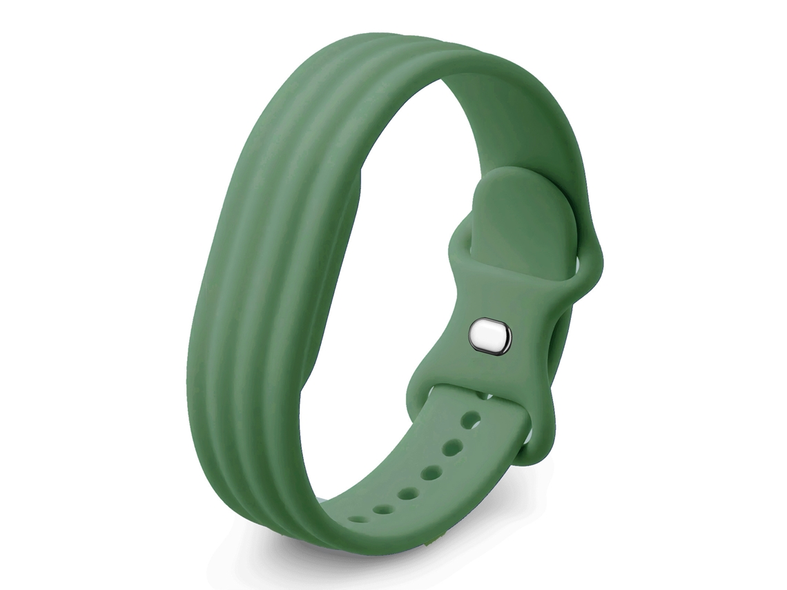 Pulseira Panoona Para Google Fitbit Air Pulseira Silicone Desportiva Macia Respirável Substituição Verde Escuro