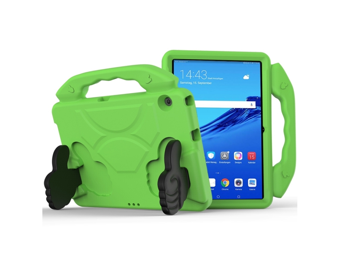 Capa Infantil Eva Plana Anti‑queda Halinuia Com Suporte De Polegar Para Huawei Mediapad T5 10,1 Polegadas