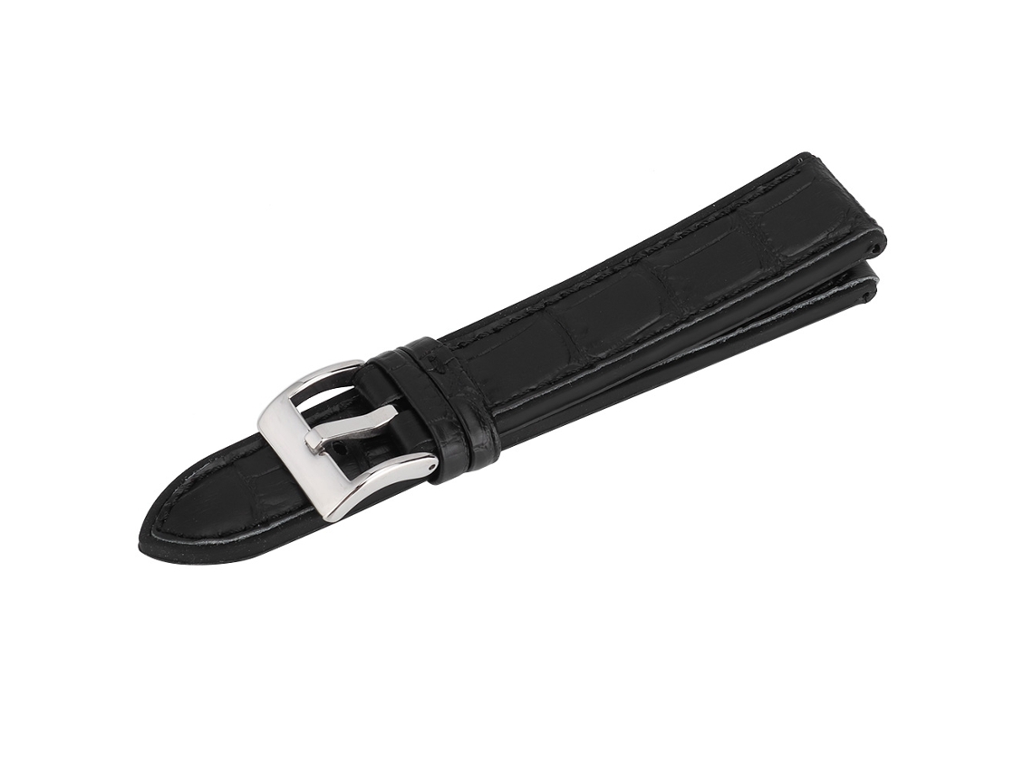Pulseira de Relógio Substituição Universal com Textura de Bambu Preta 20mm