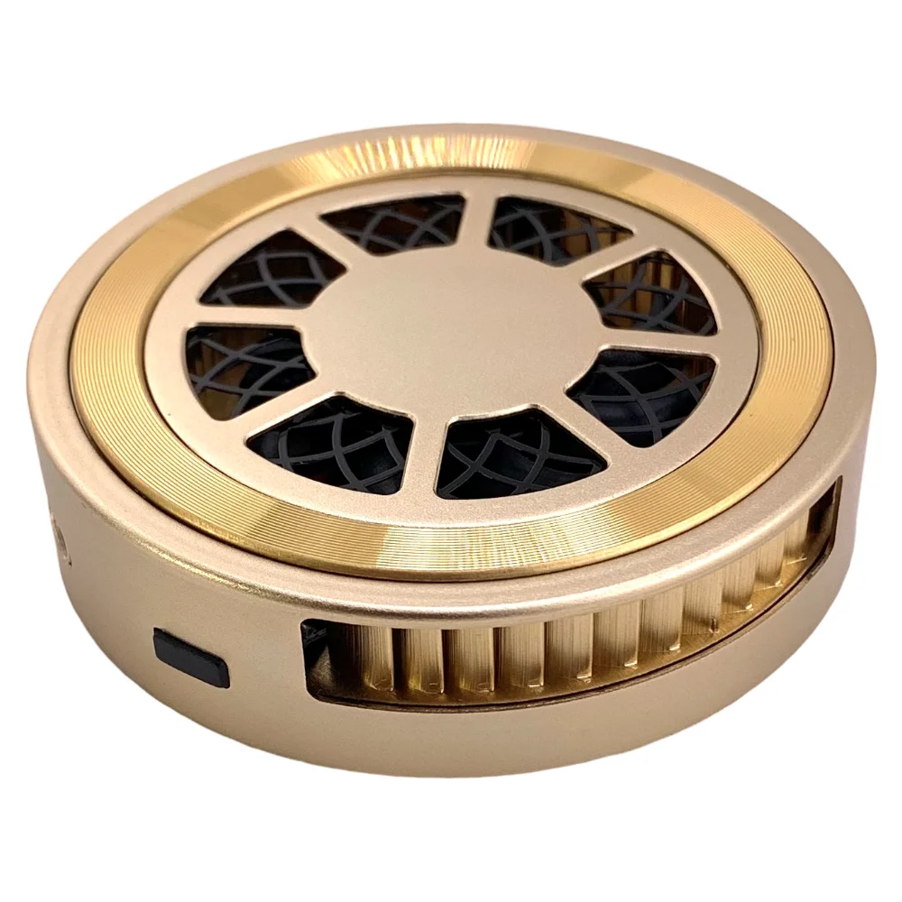 (dourado) Cooler Para Celular Com Corpo Em Liga De Alumínio, Dissipação De Calor Potente, Ultrafino E Silencioso.