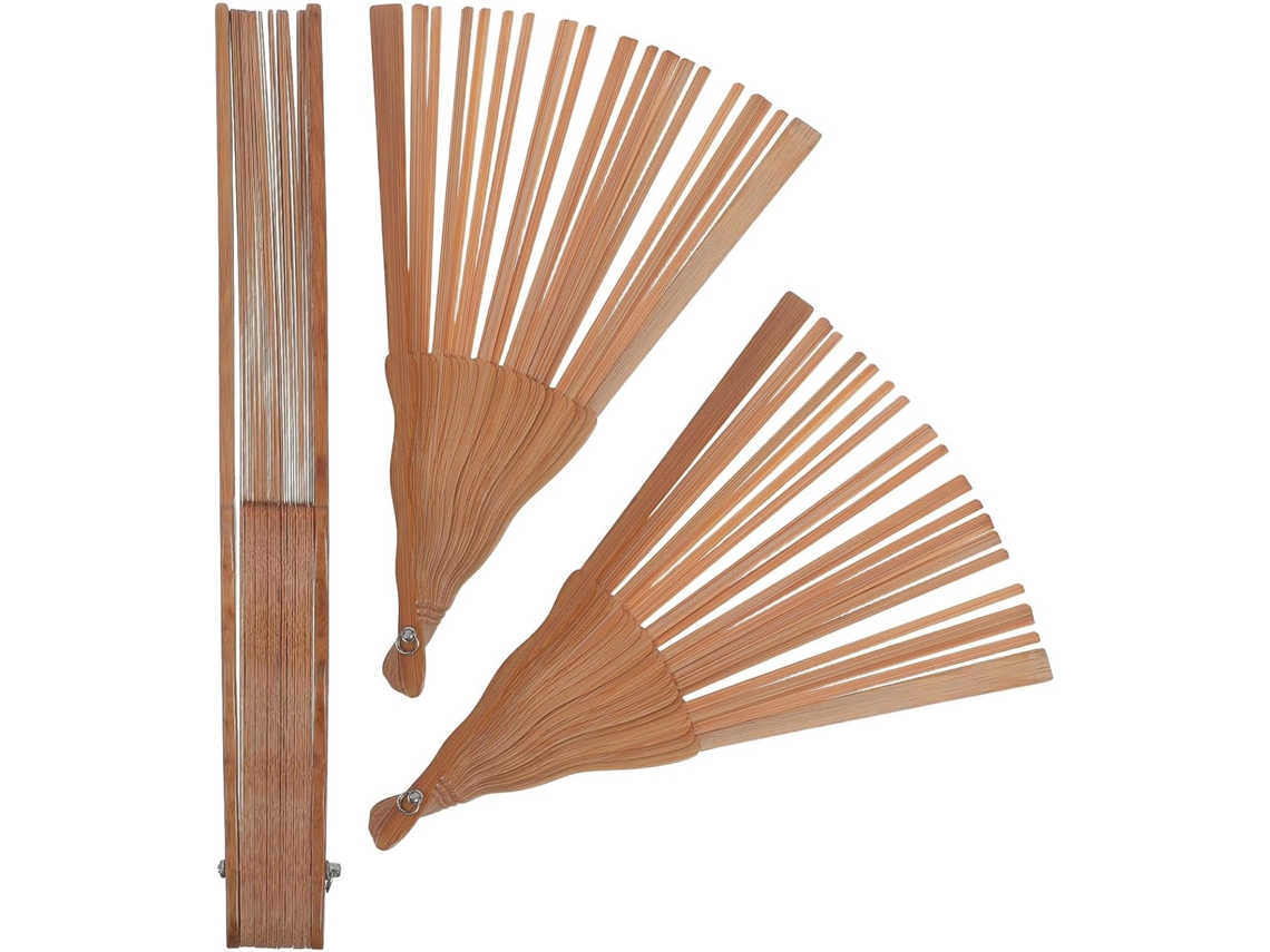Conjunto de 3 peças para ventiladores Callaron com 30 sondas, leve e portátil, madeira marrom, para artesanato.
