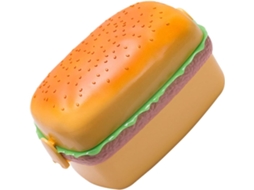 Marmita Portátil Inoomp Estilo Bento, Com Design De Hambúrguer, Recipiente De Plástico Leve E Próprio Para Micro Ondas