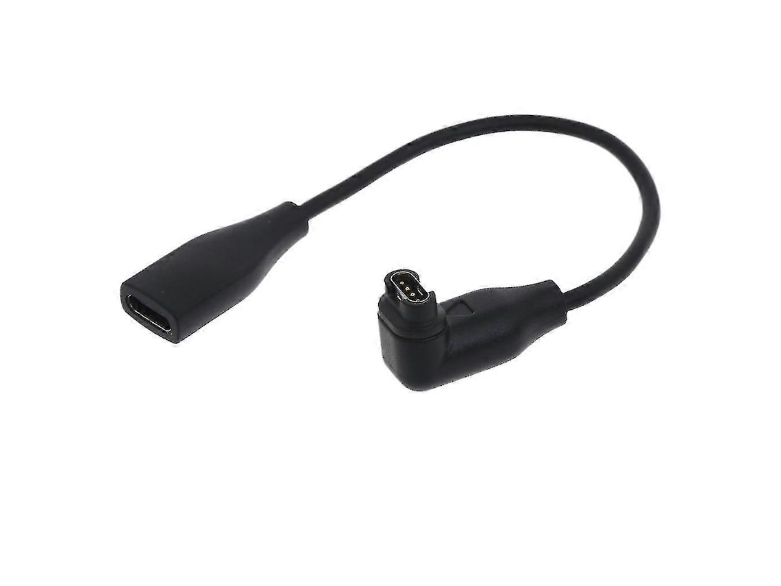 Cabo USB C fêmea atualizado para Garmin Fenix ​​​​7, 7s, 7x, 6, LY, cabo de carregamento para relógio inteligente de bicicleta elétrica