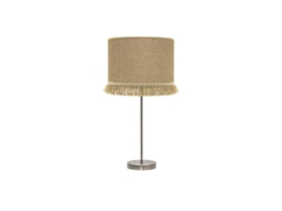 Alto Sibila Candeeiro De Mesa 1xe27 Couro/areia 62x30x30 Cm Fabrilamp