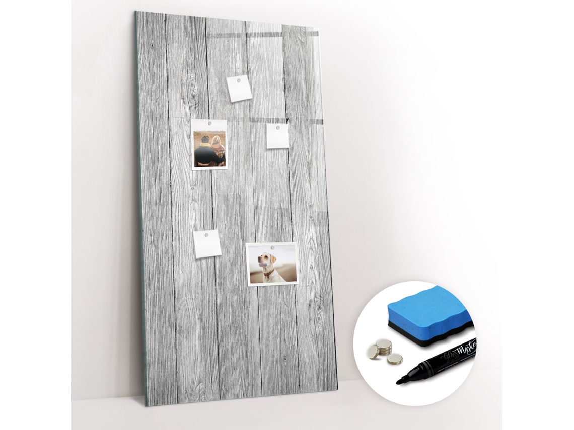Quadro Magnético De Parede Tábuas De Madeira Para O Quarto Das Crianças Espelharte (60x120 Cm)