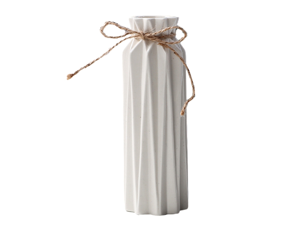 Vaso de Cerâmica Suave Decoração Moderna para Sala com Flores Secas NEVEANCE