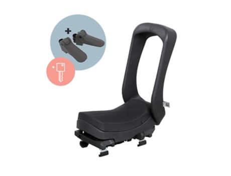 Assento de porta-malas júnior preto/preto conjunto com trava de chave Urban Iki