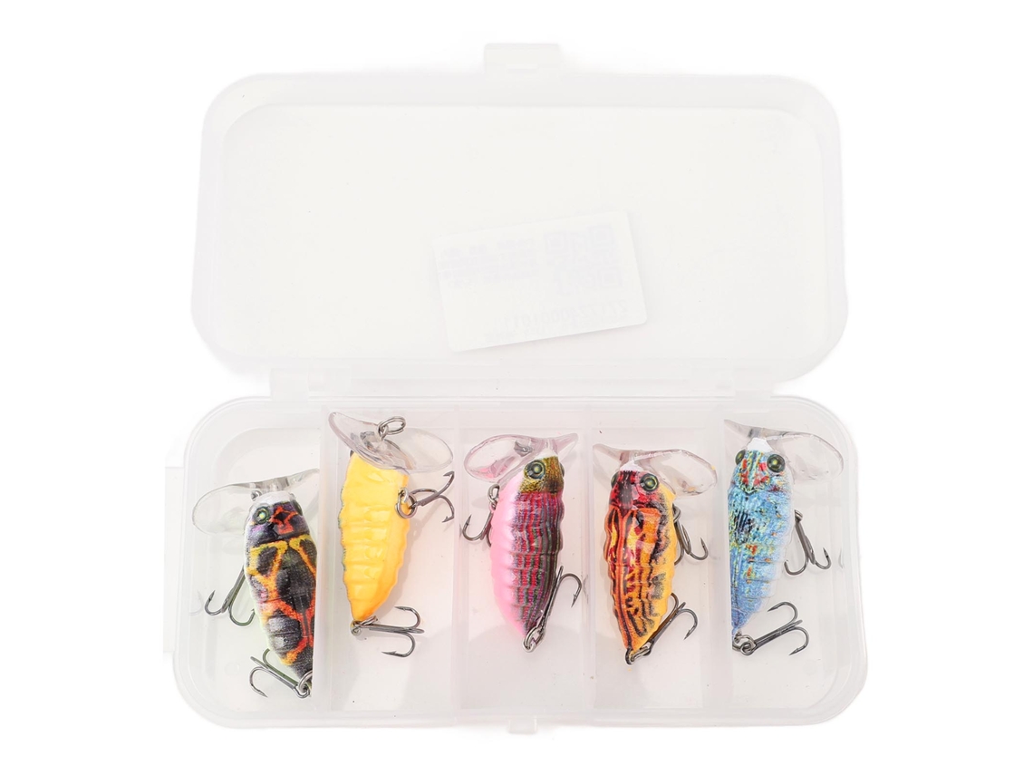 Lure Bait (floating Bionic, Suitable For Freshwater And Saltwater) Microcicada Plastic Hard Bait Insect Fishing Lure Boxed