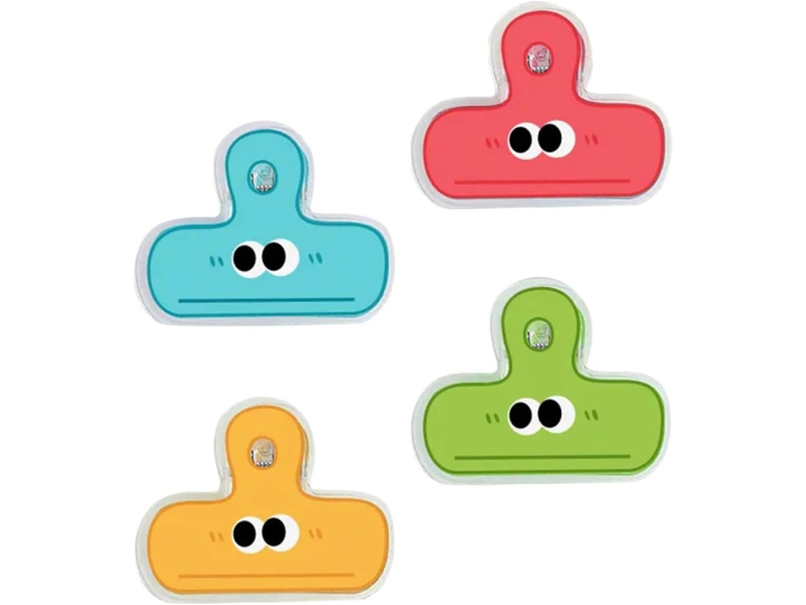 Aboofan Clipes Para Selar Sacos De Alimentos Com Design Adorável Desenho Animado, Clipes Multifuncionais De Plástico Pp