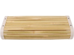 Almofada retangular de macia e bambu refrescante para sauna.