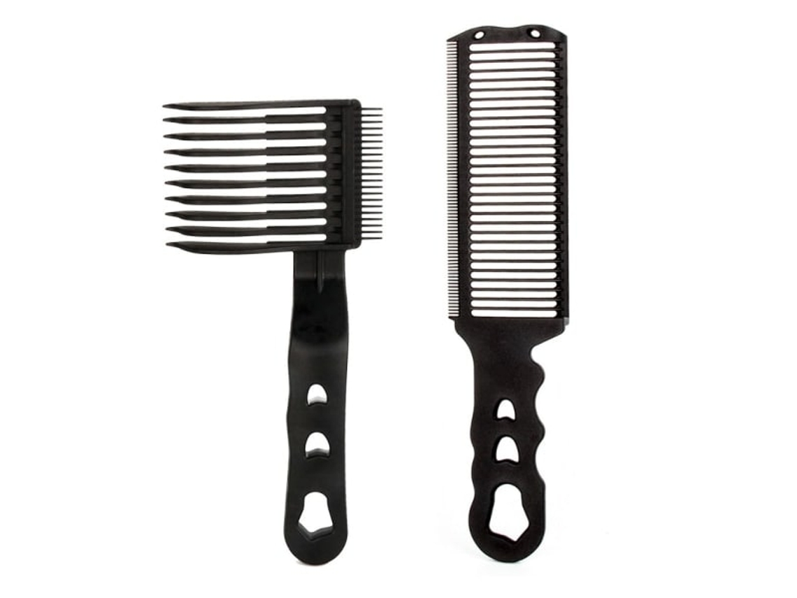 Pente De Corte De Cabelo Barber Fade Combs Pente Curvo Brilvibera