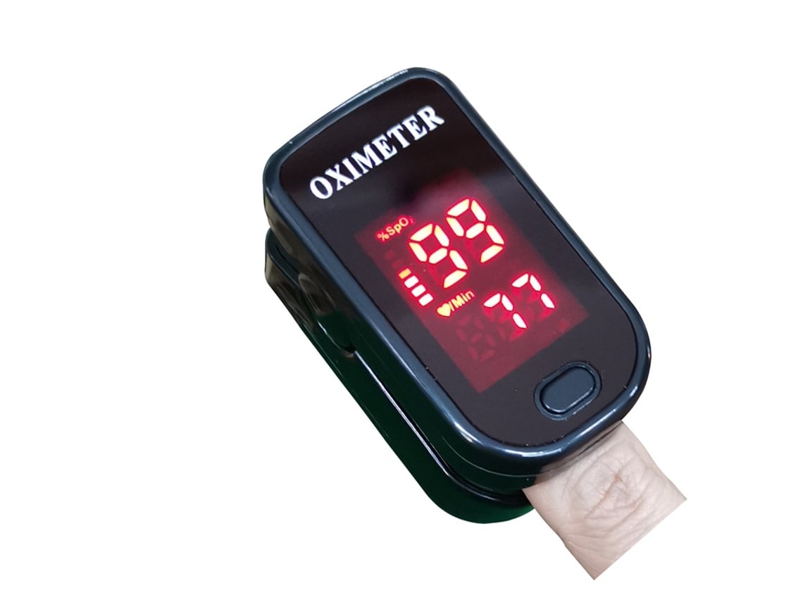 Oxímetro Com Clipe De Dedo Monitor De Sono Pulso Monitor De Frequência Cardíaca Preto 
