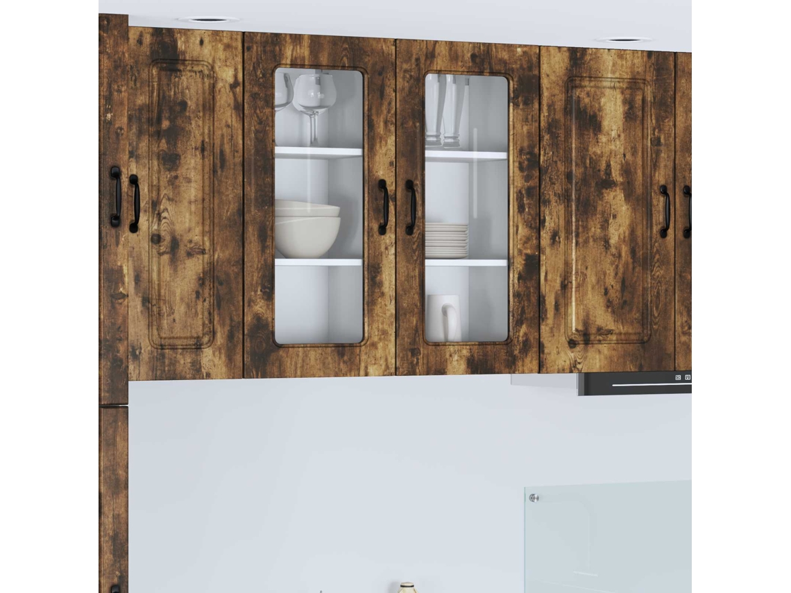 Vidaxl Painel De Lava-louça Kalmar Carvalho Defumado 40 X 31 X 80 Cm