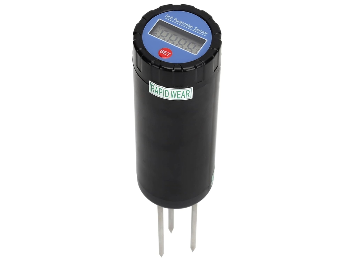 Medidor De Solo Ejoyous, Com 3 Sondas Em Abs E Aço Inoxidável 304, Display Lcd, Mede Umidade 0a 100%