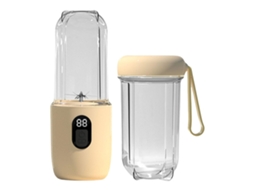 Liquidificador Portátil Recarregável Via Usb, Capacidade De 500ml, Ideal Para Viagens, Shakes E Exercícios, Amarelo