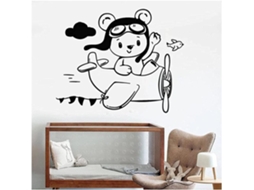 Nosso Pilote Avions Adesivos Muraux Adesivos Muraux Adesivos Muraux Décoratifs Chambre D'enfants Papier Peint 57x72cm