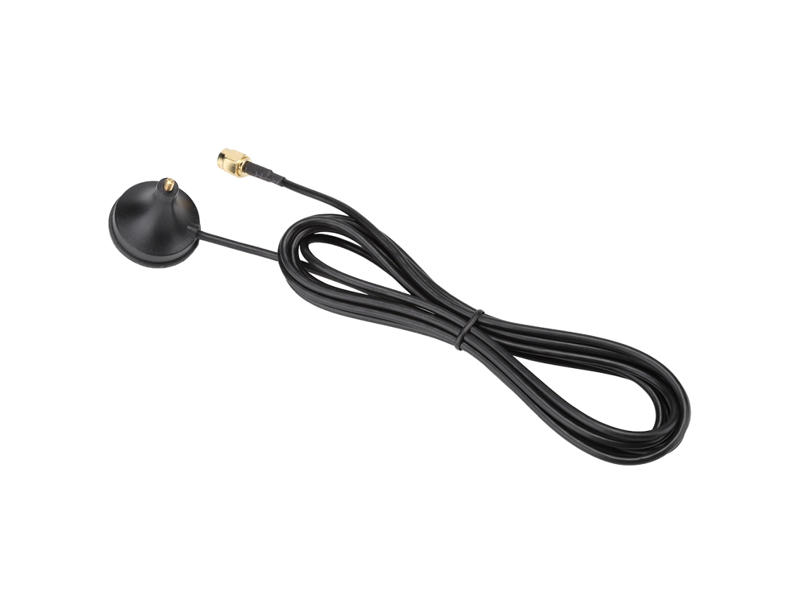 Cabo Extensor De Antena Com Base Magnética E Ventosa