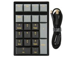 Teclado Numérico Mecânico LAXISCREED (21 Teclas, USB, RGB)