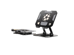 Suporte De Metal Giratório 360° Para Tablet, Ajustável E Dobrável, Suporte De Mesa Para Ipad/iphone/switch, Uso Universal.
