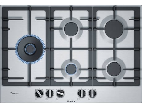 Placa de Gás BOSCH PCS7A5B90 (Gás Natural - 75 cm - Inox)