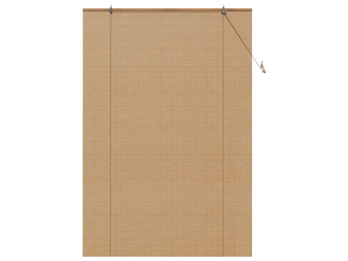Conjunto 1 Estores De Rolo Vidaxl Castanho Bambu (140 X 220 Cm)