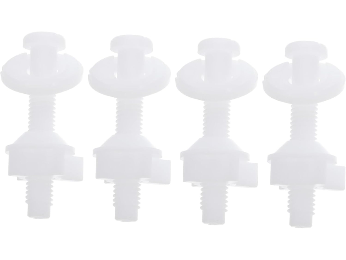 Conjunto De 4 Parafusos De Fixação Para Assento Sanitário, Adequados Para Tampas E Assentos De Vasos Sanitários.