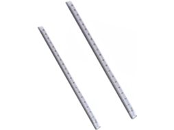 Conjunto De 2 Réguas Triangulares Transparentes 15cm E 20cm Para Desenho, Escrita Técnica E Uso Escolar Ideal Para