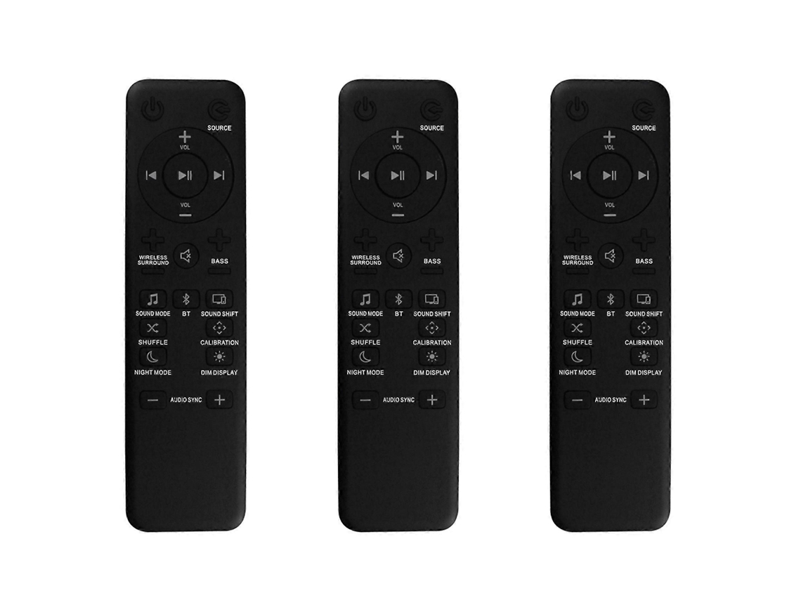 3 Controles Remotos De Substituição Para Bar/2.1/3.1/5.1 Bar 2.1 Sound Bar, Bar 3.1 Sound Bar, Bar 5.1 Sound B